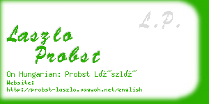 laszlo probst business card